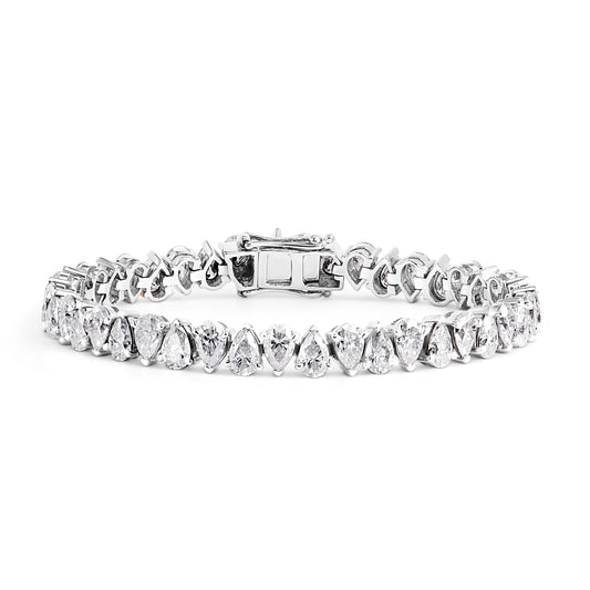 Pear Shaped Tennis Bracelet