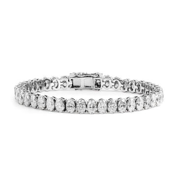 Oval Shaped Tennis Bracelet