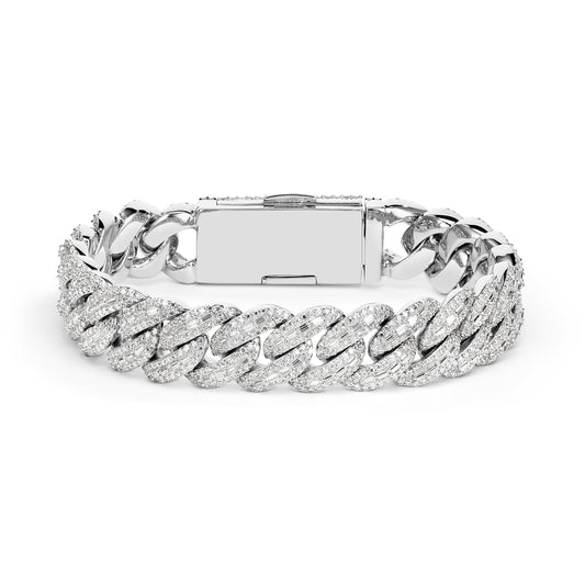 14mm Baguette Cuban Bracelet