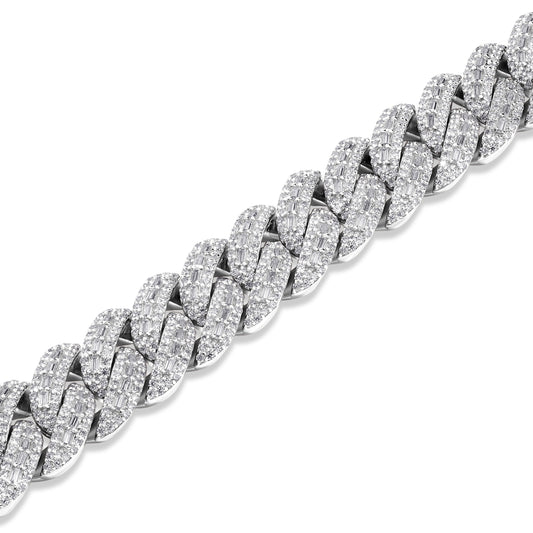 14mm Baguette Cuban Bracelet