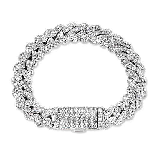 12mm 3D Cuban Bracelet