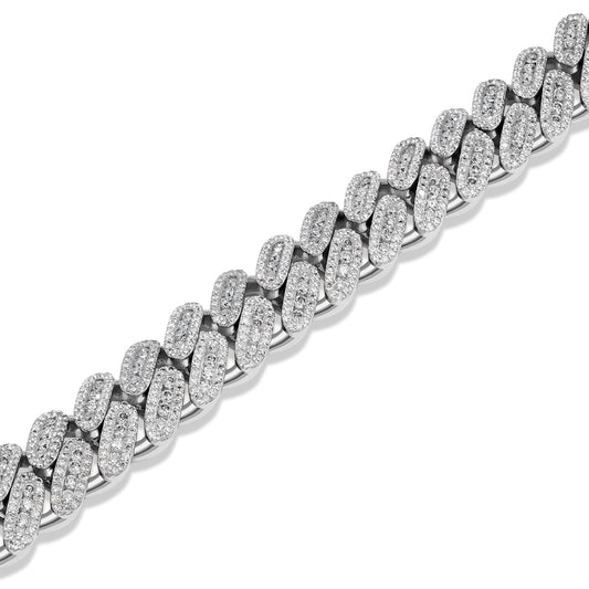 12mm 3D Cuban Bracelet