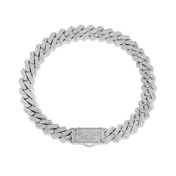 8mm Prong Cuban Bracelet