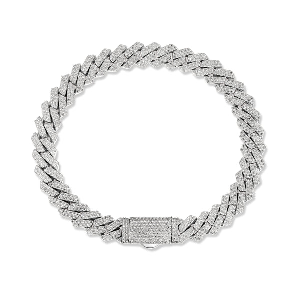 8mm Prong Cuban Bracelet
