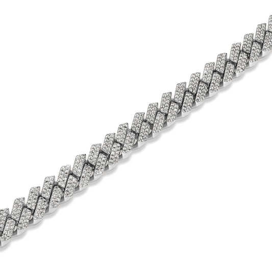8mm Prong Cuban Bracelet