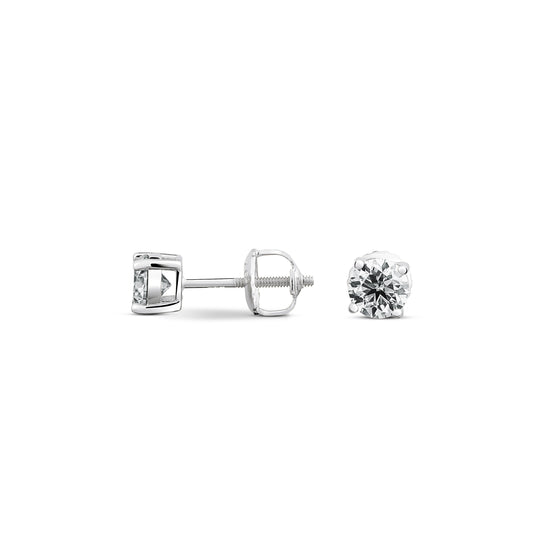 0.5ct Round Stud Earrings