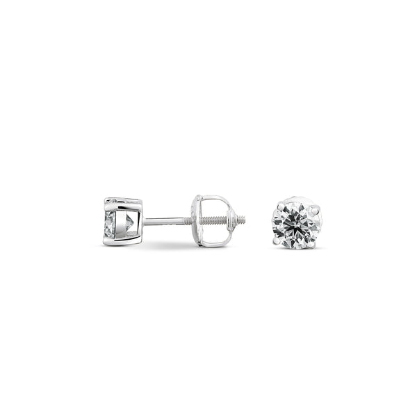 0.5ct Round Stud Earrings