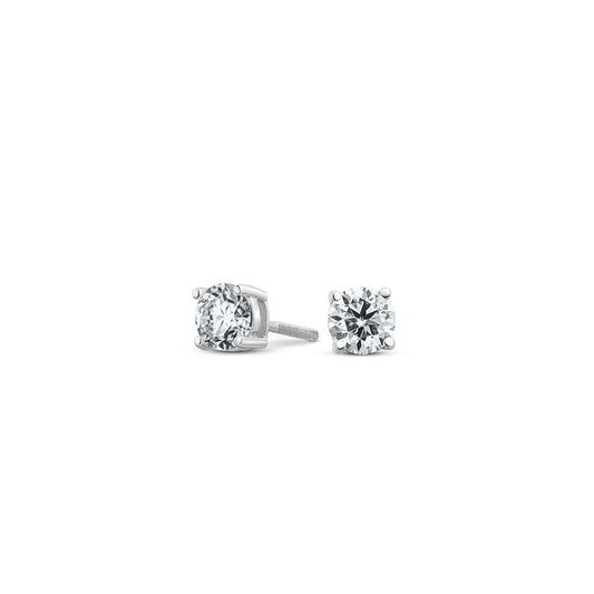 0.5ct Round Stud Earrings