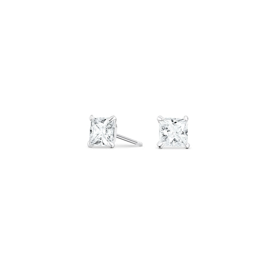0.5ct Princess Cut Stud Earrings