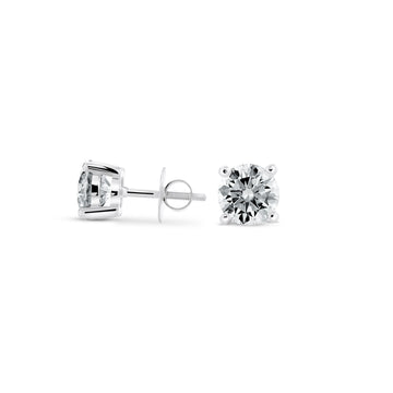 2ct Round Stud Earrings