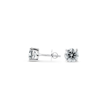 1ct Round Stud Earrings