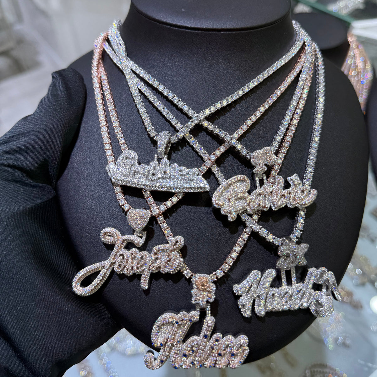 Custom Ben Chain $1500 Custom Pendant and Tennis Chain Bundle – TTB Jewelry