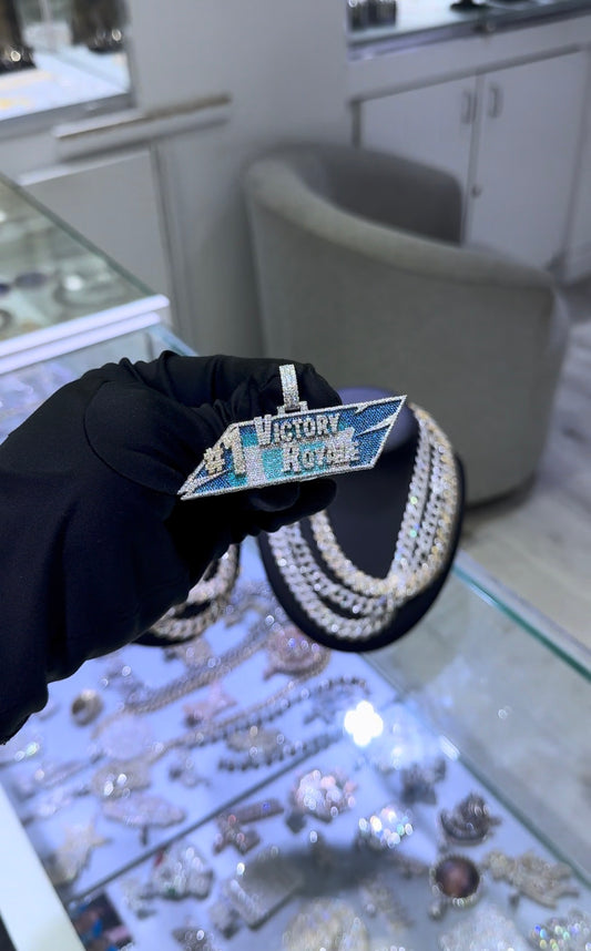 Victory Blue Ice Pendant